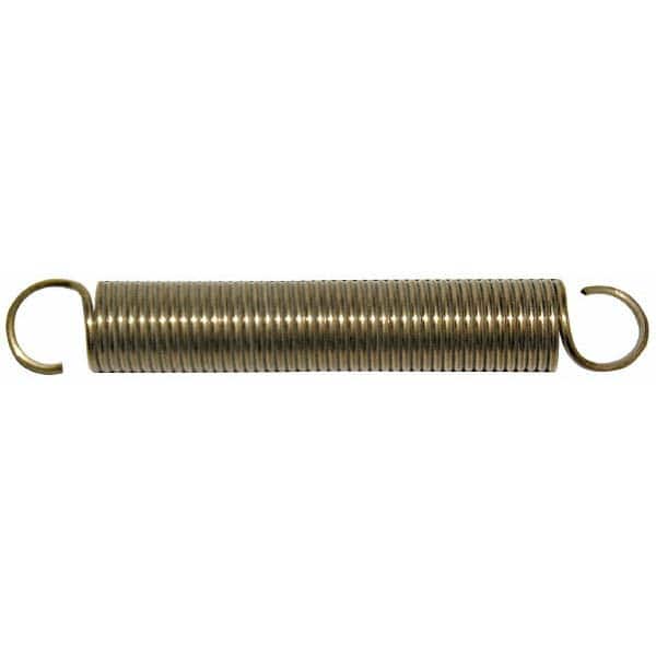 Gardner Spring 37088GS Extension Spring: 3/4" OD, 11.13 lb Max Load, 7.23" Extended Length, 0.063" Wire Dia 