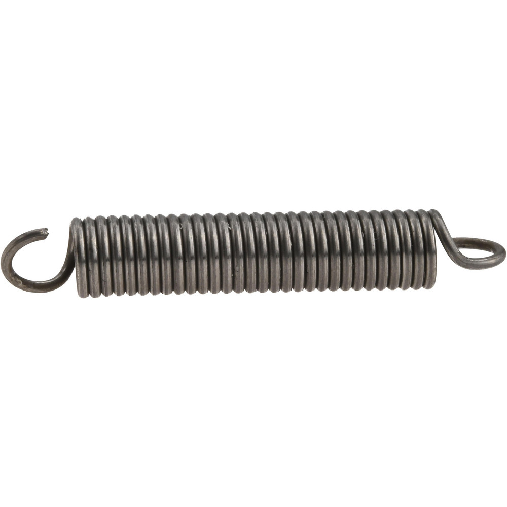 Extension Spring: 3/8" OD, 15.22 lb Max Load, 3.34" Extended Length, 0.055" Wire Dia