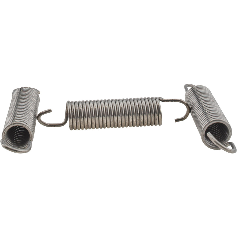 Extension Spring: 1/2" OD, 16.52 lb Max Load, 4.06" Extended Length, 0.063" Wire Dia