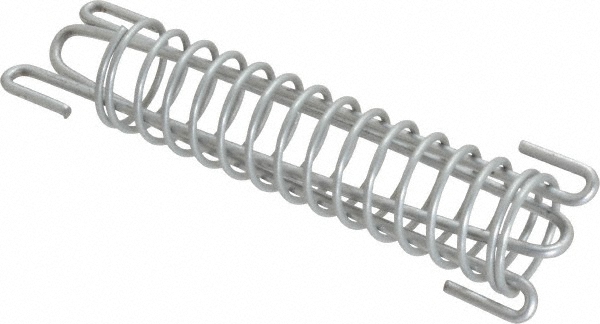 Extension Spring: 0.675" OD, 5.01 lb Max Load, 0.048" Wire Dia