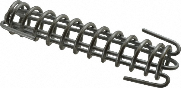 Extension Spring: 1.1" OD, 55.1 lb Max Load, 0.125" Wire Dia