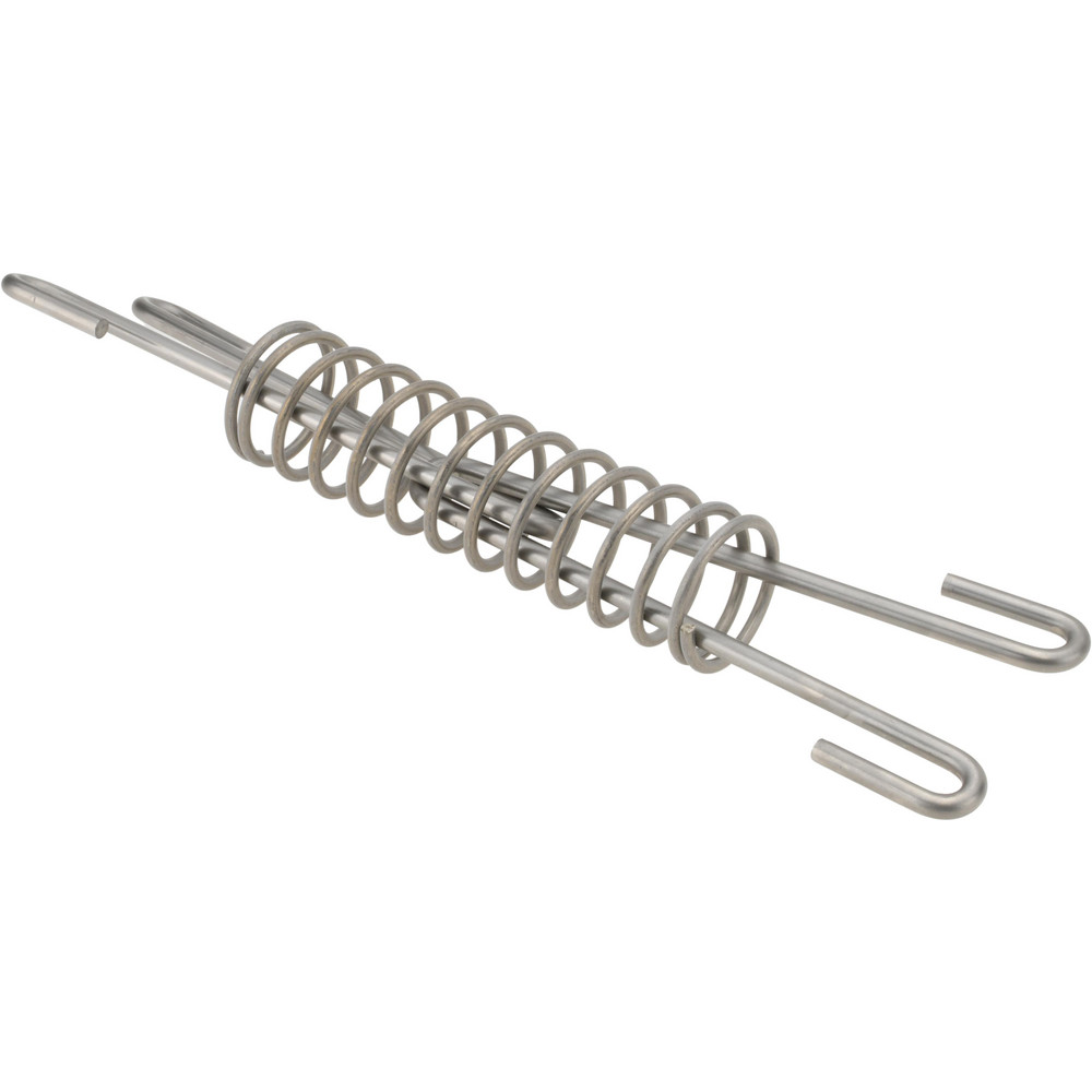 Extension Spring: 2.1" OD, 213.3 lb Max Load, 0.25" Wire Dia