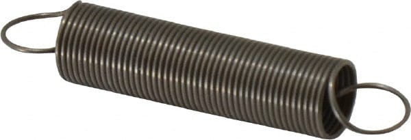 Extension Spring: 0.24" OD, 4.65" Extended Length, 0.018" Wire Dia