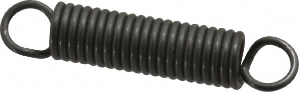 Extension Spring: 0.36" OD, 2.46" Extended Length, 0.055" Wire Dia