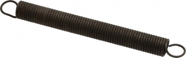 Extension Spring: 0.5" OD, 9.04" Extended Length, 0.063" Wire Dia