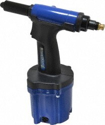 Air Rivet Tool: 3/16" Capacity, 5/8" Stroke Length