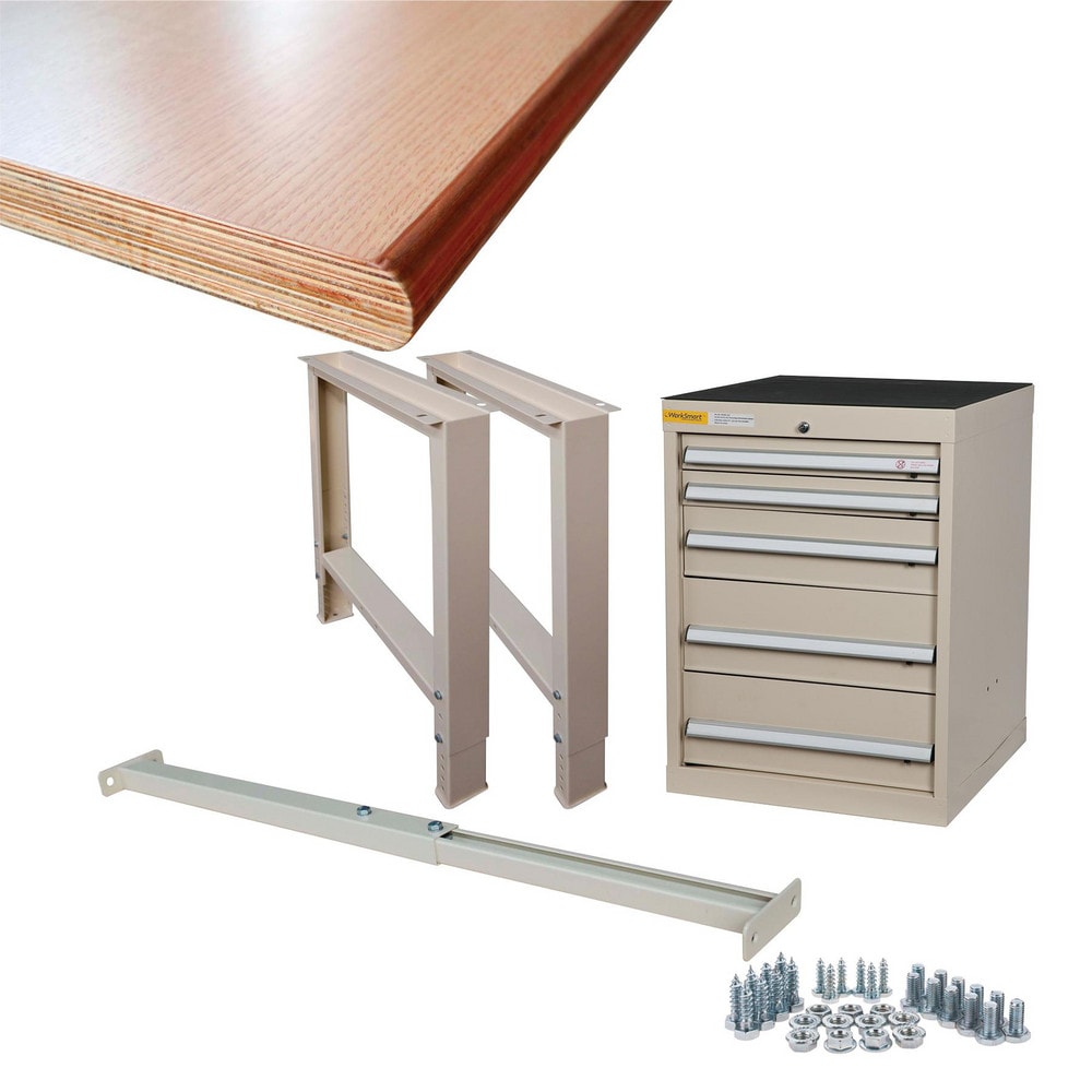 Stationary Modular Workstation: 30" Wide, 24" Deep, 32" High, 5,400 lb Capacity