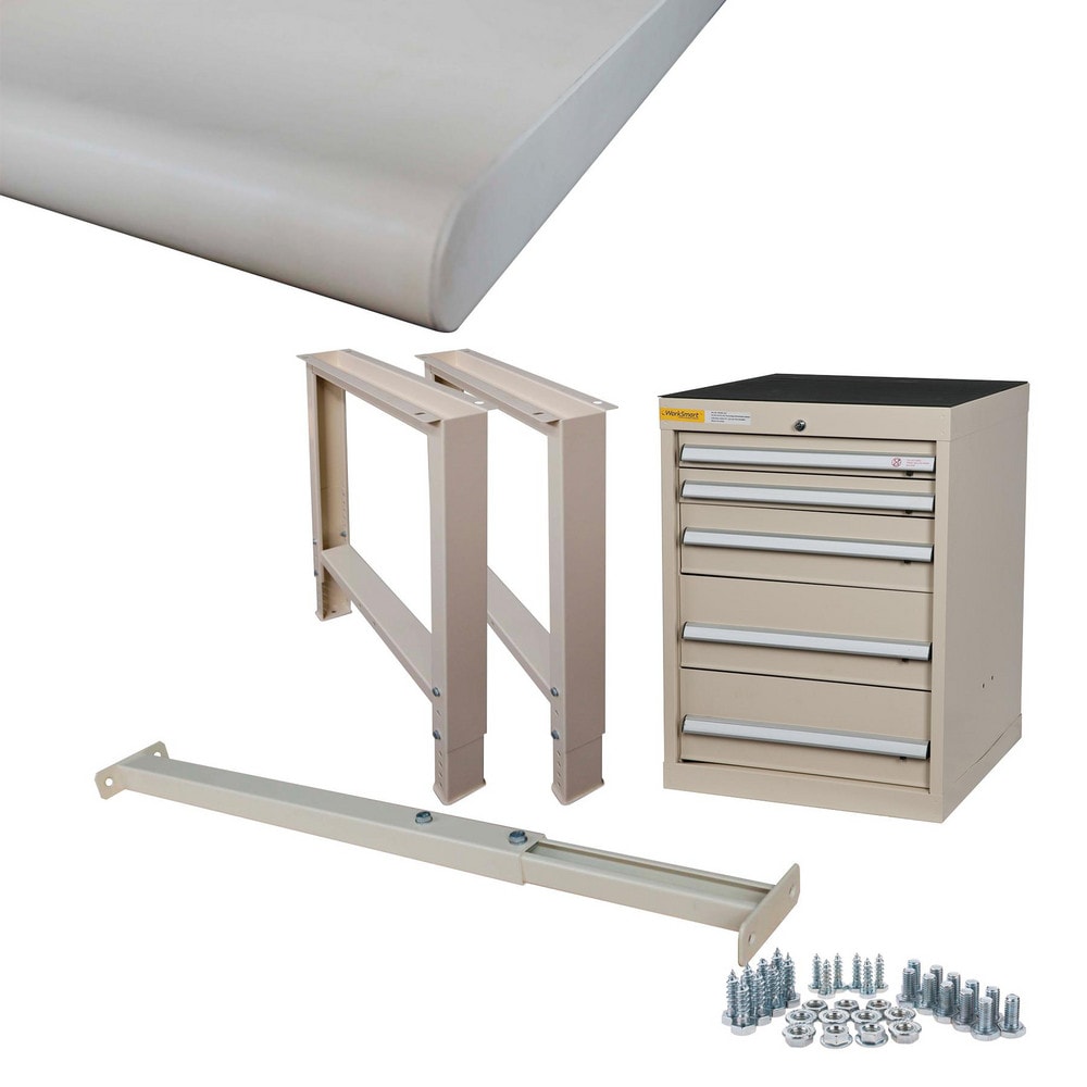 Stationary Modular Workstation: 30" Wide, 24" Deep, 32" High, 4,800 lb Capacity