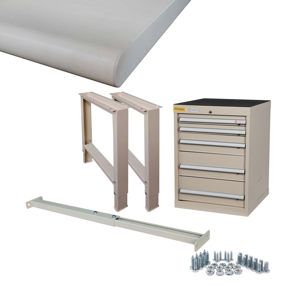 Stationary Modular Workstation: 30" Wide, 24" Deep, 32" High, 5,400 lb Capacity