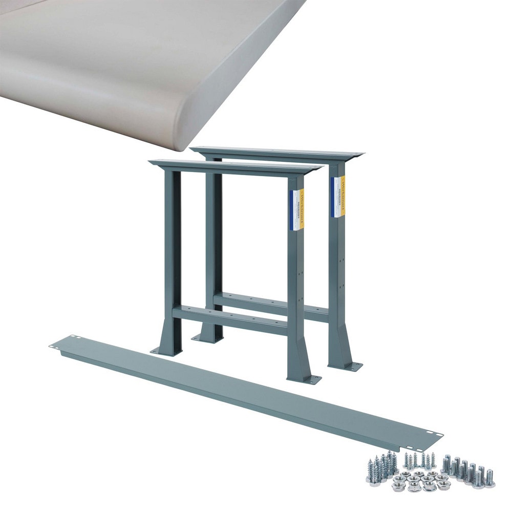 Stationary Industrial Work Bench: 30" Wide, 30" Deep, 34" High, 3,750 lb Capacity