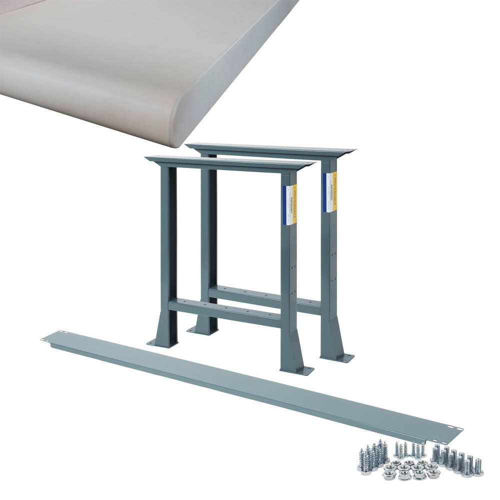 Stationary Industrial Work Bench: 30" Wide, 30" Deep, 34" High, 4,500 lb Capacity
