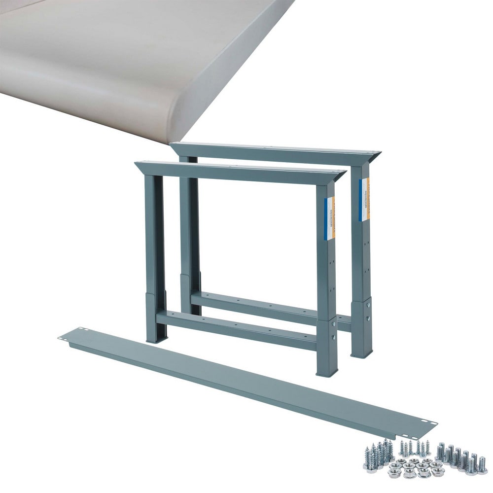 Stationary Industrial Work Bench: 36" Wide, 36" Deep, 34-3/4" High, 4,000 lb Capacity