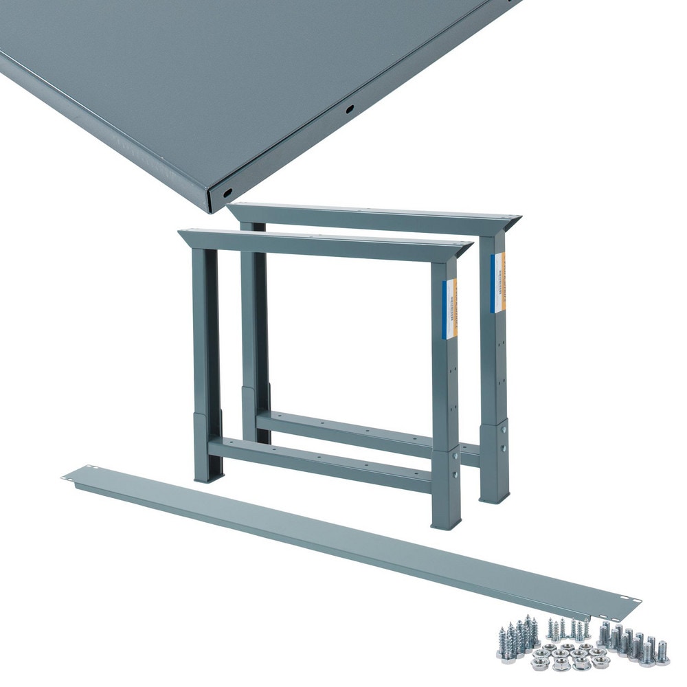 Stationary Industrial Work Bench: 36" Wide, 36" Deep, 34-1/2" High, 3,600 lb Capacity