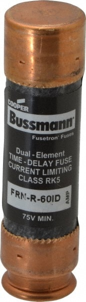 Cooper Bussmann FRN-R-60ID Cartridge Time Delay Fuse: RK5, 60 A, 3" OAL, 0.81" Dia Image