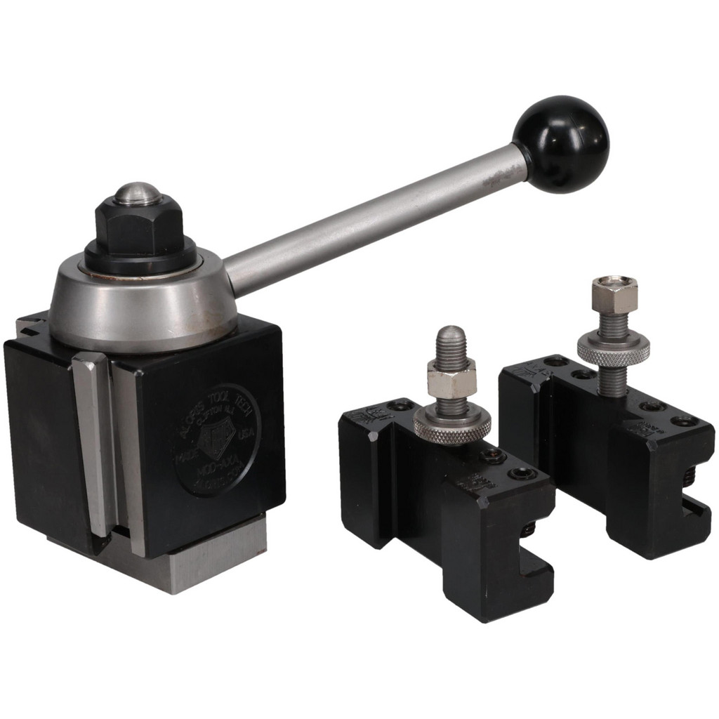 Aloris Series AXA Lathe Tool Post Holder & Set: 0 to 12" Lathe Swing, 3 Pc - Includes Style 1 Turning & Facing Holder, Style 2 Boring Holder, Turning