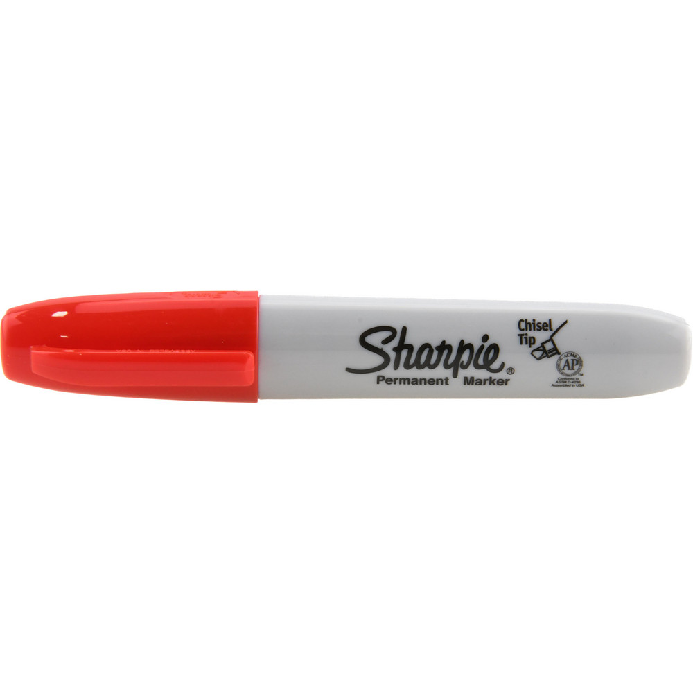 Permanent Marker: Red, AP Non-Toxic, Chisel Point