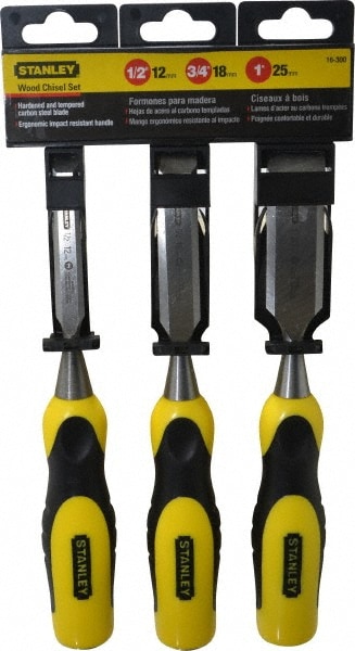 Stanley 3 Piece Wood Chisel Set