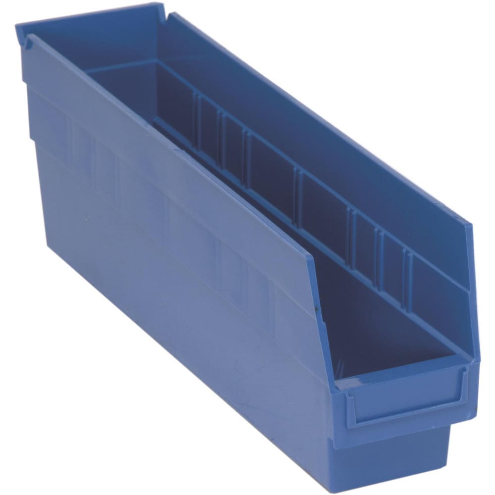 Plastic Hopper Shelf Bin: Blue