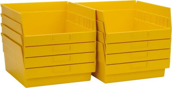 Quantum Storage QSB209YWCS Plastic Hopper Shelf Bin: Yellow 