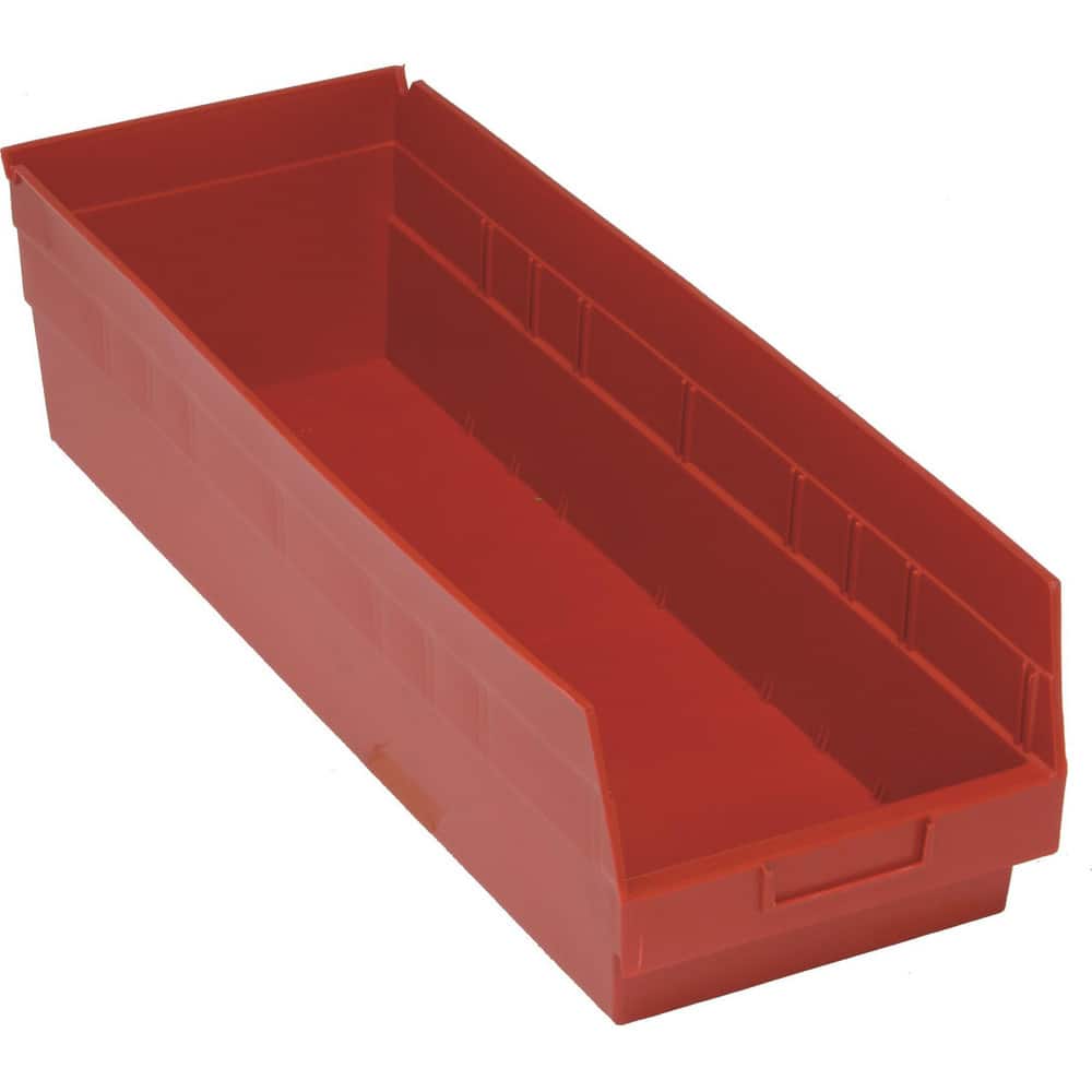 Quantum Storage QSB214RDCS Plastic Hopper Shelf Bin: Red 