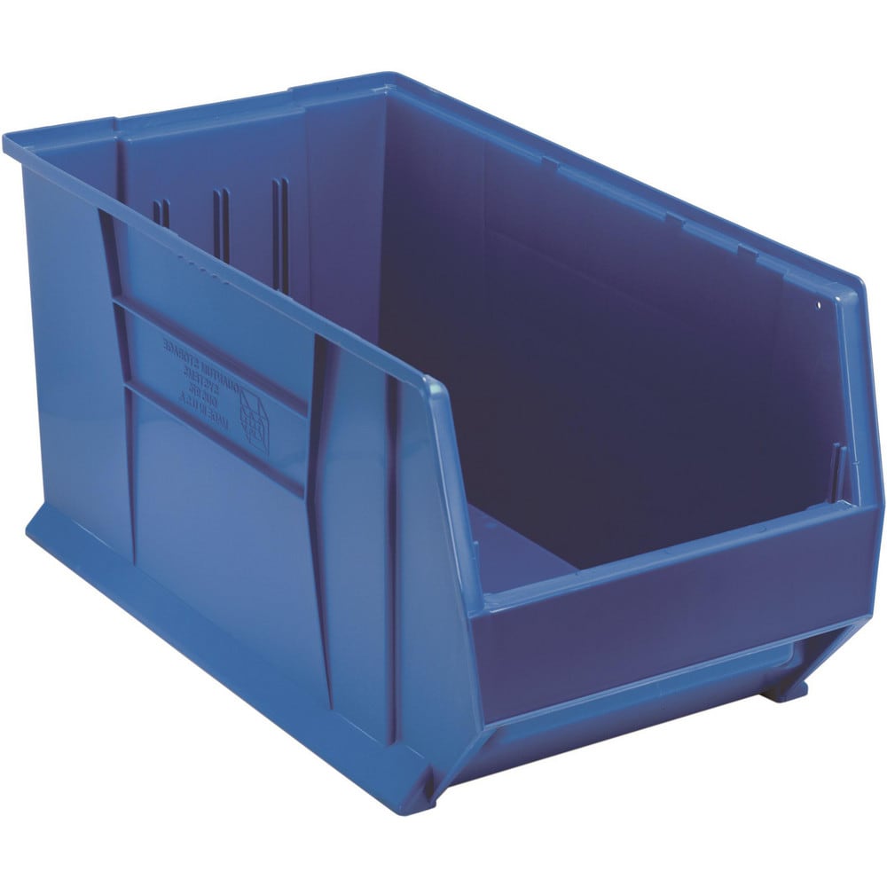 Quantum Storage QUS976BL Plastic Hopper Stacking Bin: Blue 