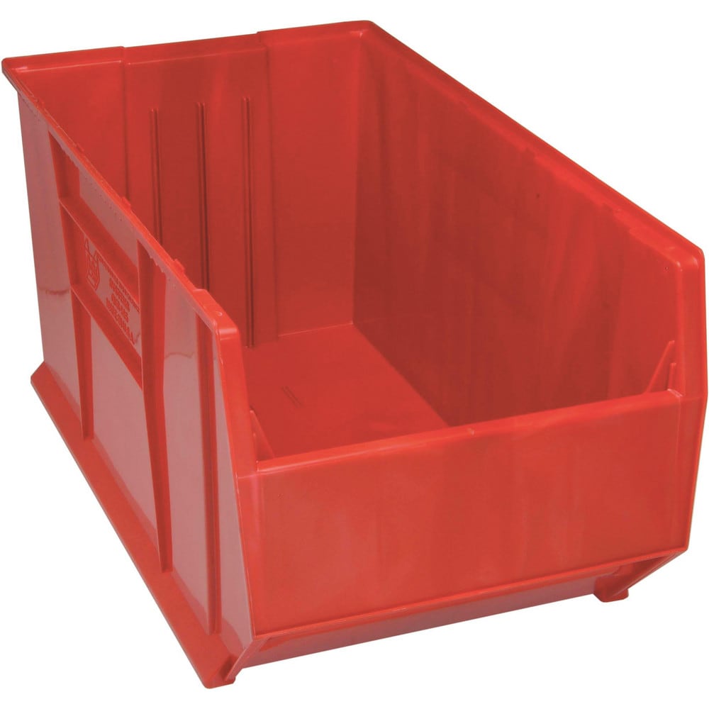 Plastic Hopper Stacking Bin: Red