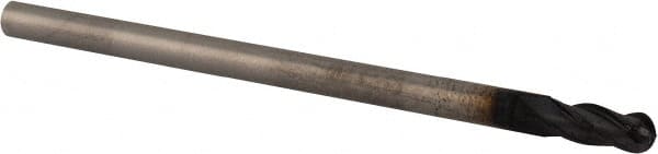 YG-1 GM210008 Ball End Mill: 0.125" Dia, 0.3125" LOC, 4 Flute, Solid Carbide 
