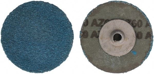 Tru-Maxx 505230 Quick-Change Disc: SocAtt Type 2, 2" Disc Dia, 60 Grit, Zirconia Alumina, Coated 
