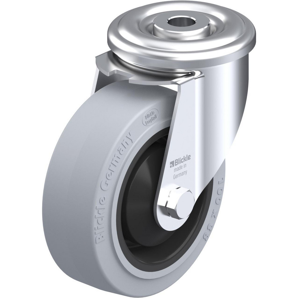 Blickle - Standard Casters: Mount: Hollow Kingpin; Caster Type: Swivel ...