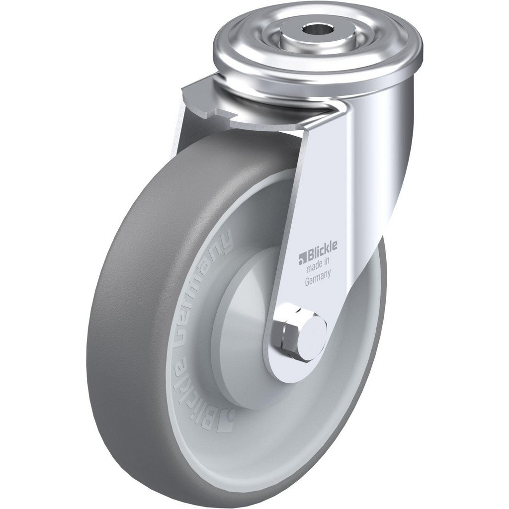 Blickle - Standard Casters: Mount: Hollow Kingpin; Caster Type: Swivel ...