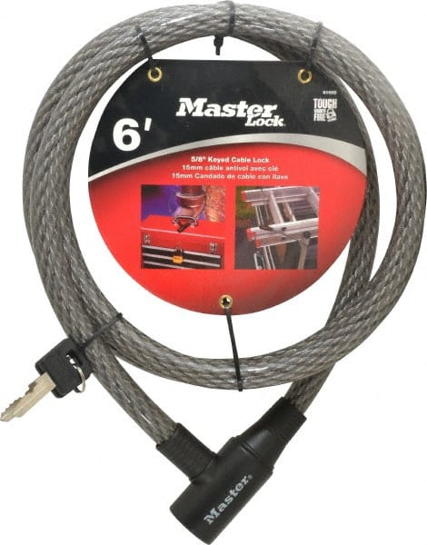 Master Lock 8155DCC 6 Long Heavy Duty Cable Lock 