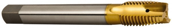 OSG 2693605 Spiral Point Tap: M20 x 2.5, Metric Coarse, 3 Flutes, Plug, 6H, Vanadium High Speed Steel, TiN Finish Image