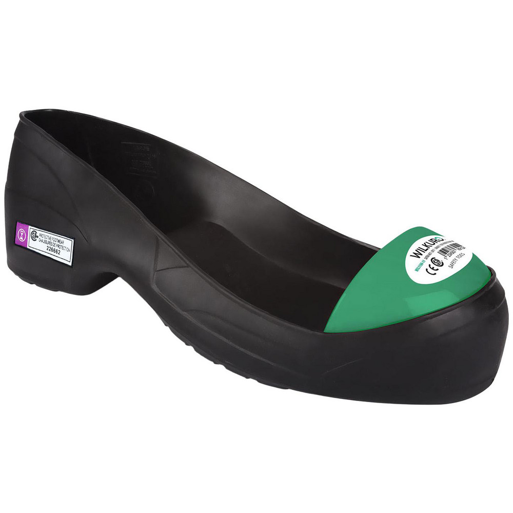 Overboots, Overshoes & Spats: Footwear Type: Overshoe; Footwear Style: Overshoe; Gender: Men; Height (Inch): 3 - 3" High, Steel Toe, Non-Slip Sole, PVC & Steel Toe Upper, Black