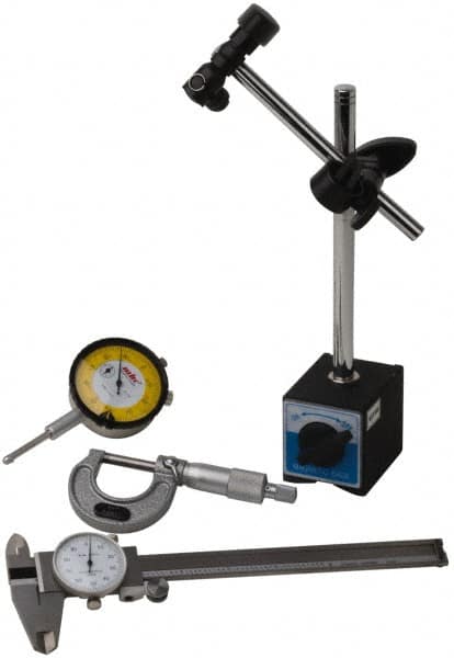 Machinist Caliper & Micrometer Tool Kit: 4 pc