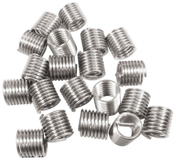 Screw-Locking Insert: Stainless Steel, 1/4-28 UNF, 2-1/2D