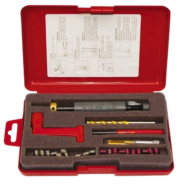 Recoil 35046TI Thread Repair Kit: Free-Running & Screw-Locking 