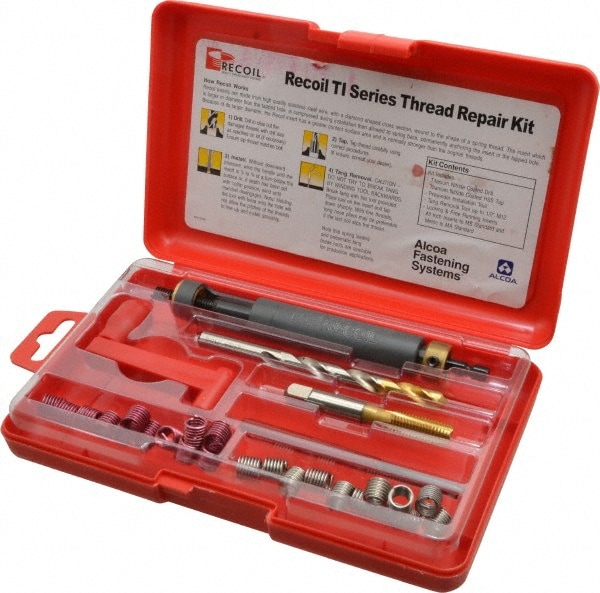 Recoil 33056TI Thread Repair Kit: Free-Running & Screw-Locking Image