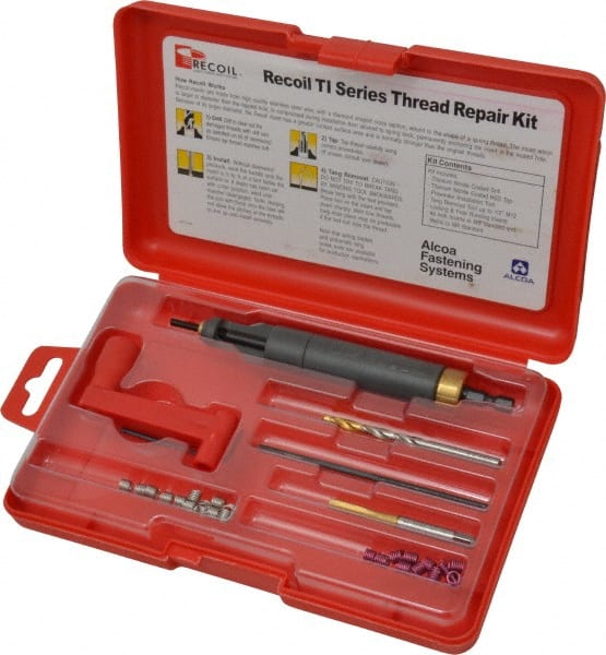 Recoil 33586TI Thread Repair Kit: Free-Running & Screw-Locking 