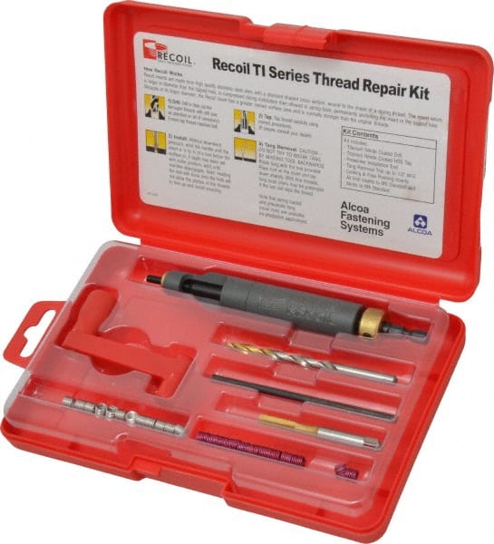 Recoil 34606TI Thread Repair Kit: Free-Running & Screw-Locking 