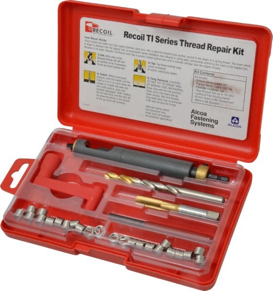 Recoil 35086TI Thread Repair Kit: Free-Running & Screw-Locking 
