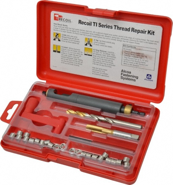 Recoil 35086TI Thread Repair Kit: Free-Running & Screw-Locking Image