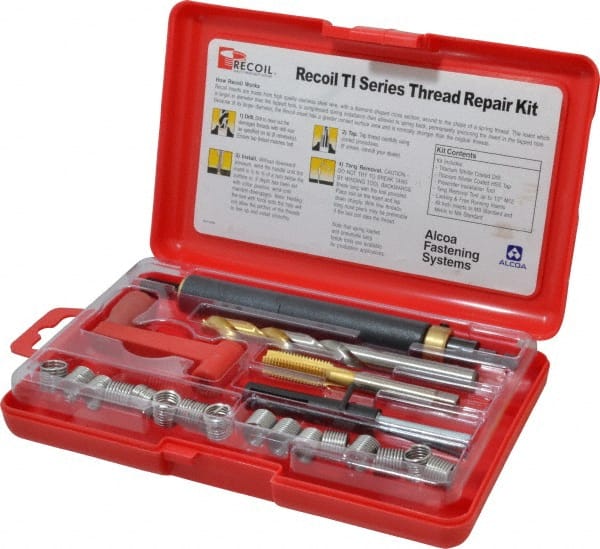 Recoil 35106TI Thread Repair Kit: Free-Running & Screw-Locking 