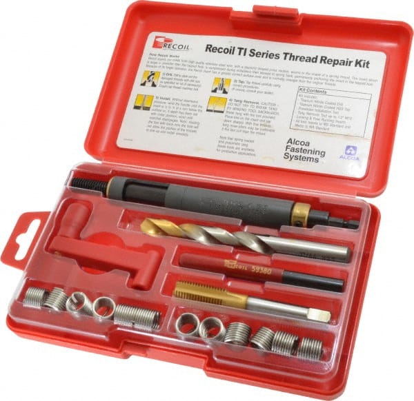 Recoil 35126TI Thread Repair Kit: Free-Running & Screw-Locking 