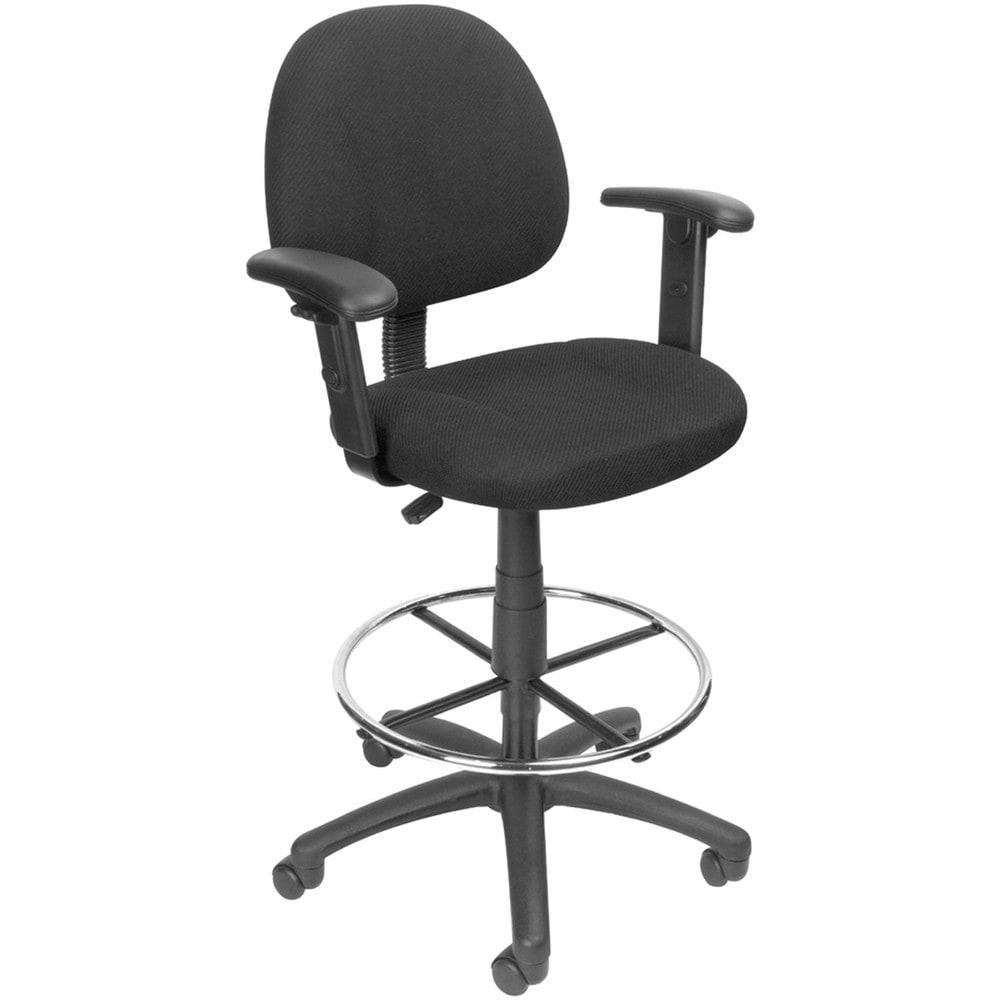 Adjustable Drafting Chair with Adjustable Arms and Removable Foot Rest: 25-1/2 to 30-1/2