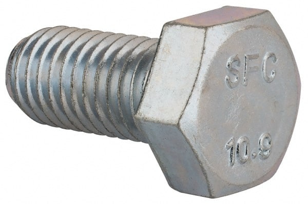 M14x1.5 Grade 10.9 Metric Fine Bolts With Nuts & Washers Yellow Zinc Plated 