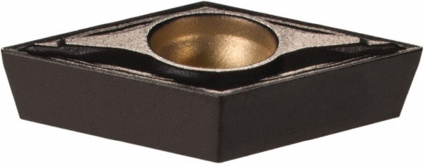 Kennametal Turning Insert: DCMT21505FP KCM25, Carbide - TiN, TiCN & Al2O3 Coated, Neutral, 7.75 mm Long, 55 deg D - Diamond (Rhombic) 55-Deg, Series