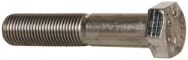 Value Collection R92412349 Hex Head Cap Screw: 1/2-20 x 2-1/2", Grade 316 Stainless Steel, Uncoated Image