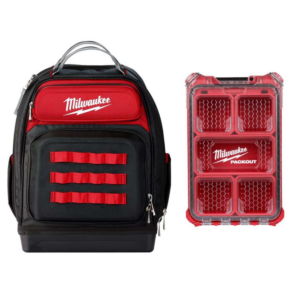 Tool Bags & Tool Totes; Holder Type: Backpack ; Closure Type: Zipper ; Material: Ballistic Polyester ; Overall Width: 18 ; Overall Depth: 9.44 ; Overall Height: 9