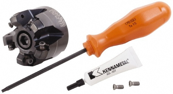 Kennametal 4136411 Indexable High-Feed Face Mill: 0.75" Arbor Hole Image