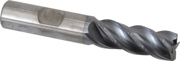 Kennametal 4071915 Corner Radius End Mill: 1/2" Dia, 1-1/4" LOC, 0.03" Radius, 4 Flutes, Solid Carbide Image